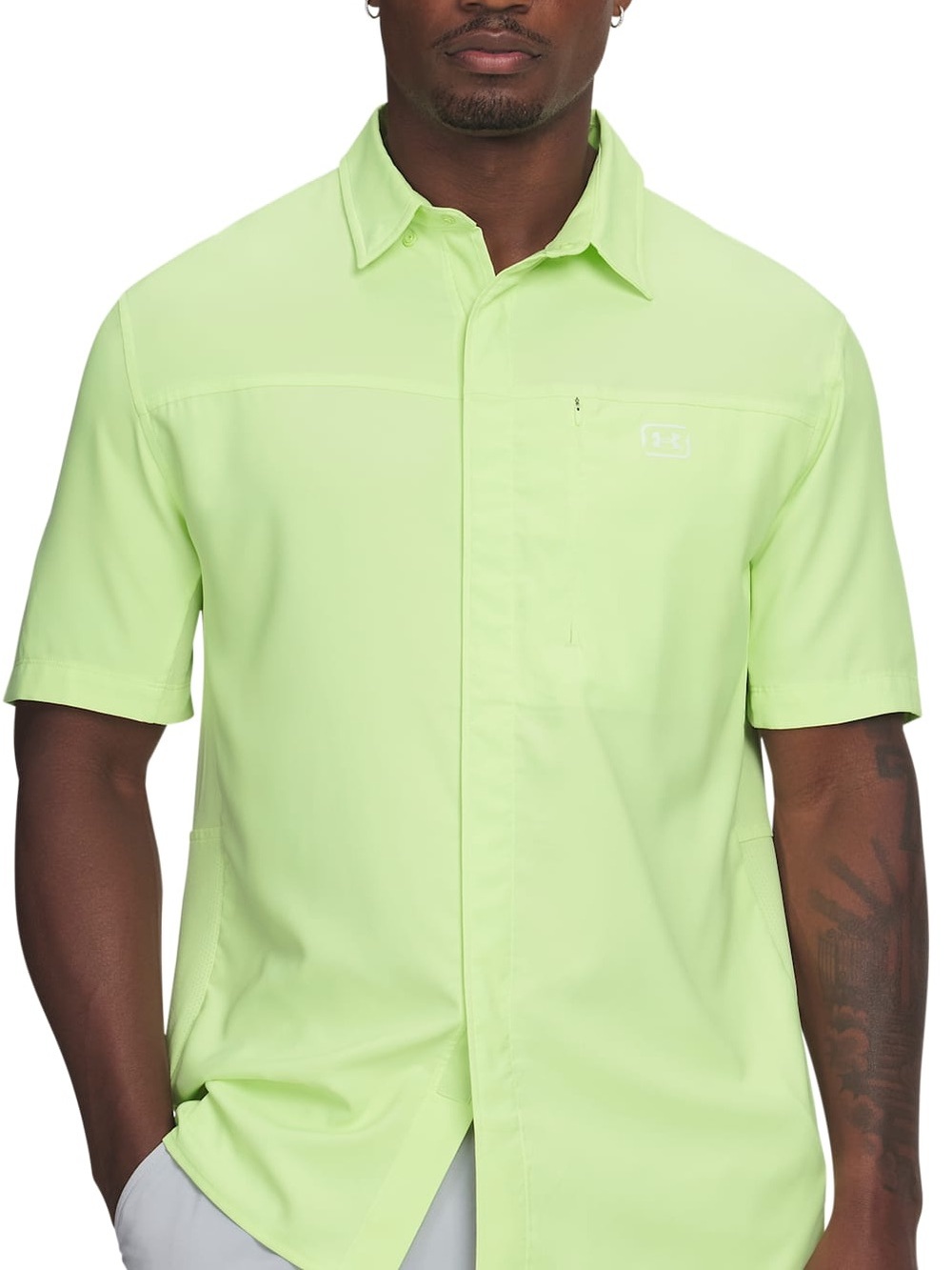 Under Armour‎ Men's Lime Green Performance Polo Large